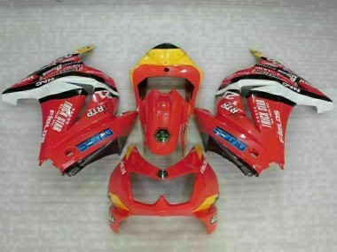 Discount 2008-2012 Red Yellow Kawasaki EX250 Motorcycle Fairing Kit UK