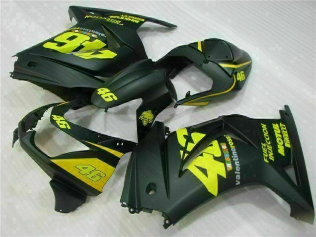 Discount 2008-2012 Black Yellow 46 Kawasaki EX250 Motorcycle Fairings Kit UK Discount 2008-2012 Black Yellow 46 Kawasaki EX250 Motorcycle Fairings Kit UK