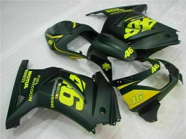 Discount 2008-2012 Black Yellow 46 Kawasaki EX250 Motorcycle Fairings Kit UK Discount 2008-2012 Black Yellow 46 Kawasaki EX250 Motorcycle Fairings Kit UK