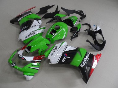 Discount 2008-2012 Green White Black Kawasaki ZX250R Motor Fairings UK