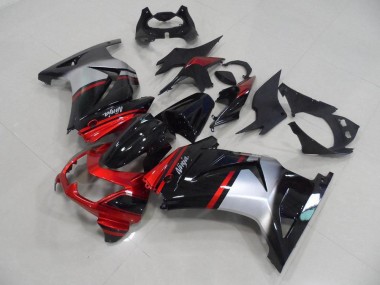 Discount 2008-2012 Candy Red Black Silver Kawasaki ZX250R Motorcycle Fairing UK
