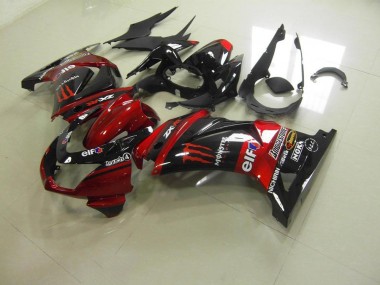 Discount 2008-2012 Candy Red Monster Kawasaki ZX250R Motorbike Fairing UK