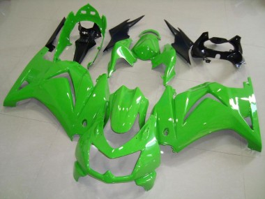 Discount 2008-2012 Orginal Green Kawasaki ZX250R Motorbike Fairing Kits UK