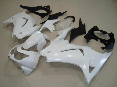 Discount 2008-2012 White Kawasaki ZX250R Motorcylce Fairings UK