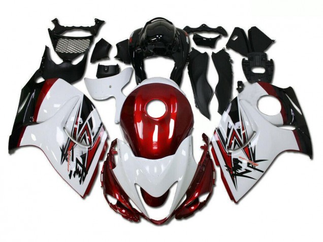 Discount 2008-2019 White Red Suzuki GSXR 1300 Hayabusa Motorcycle Fairings Kits UK Discount 2008-2019 White Red Suzuki GSXR 1300 Hayabusa Motorcycle Fairings Kits UK