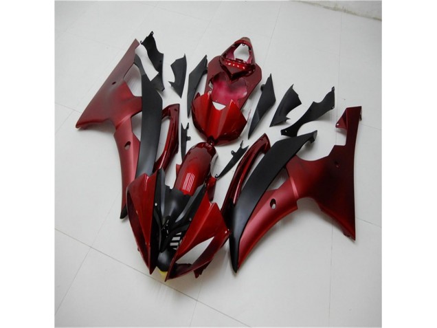 Discount 2008-2016 Red Black Yamaha YZF R6 Bike Fairing Kit UK