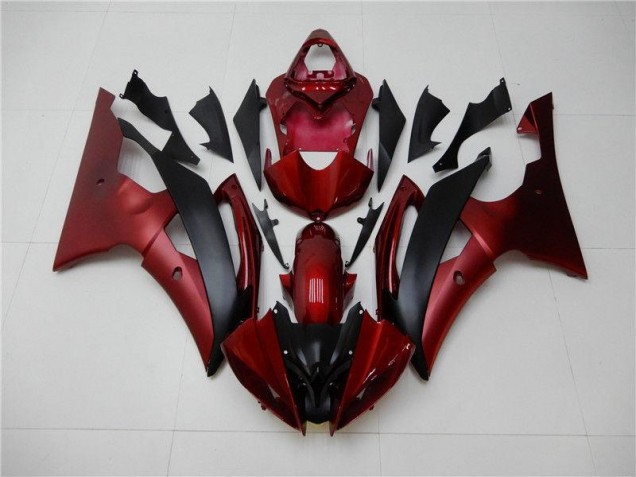 Discount 2008-2016 Red Black Yamaha YZF R6 Bike Fairing Kit UK