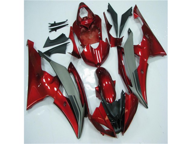 Discount 2008-2016 Red Grey Yamaha YZF R6 Motorcycle Fairings Kits UK Discount 2008-2016 Red Grey Yamaha YZF R6 Motorcycle Fairings Kits UK
