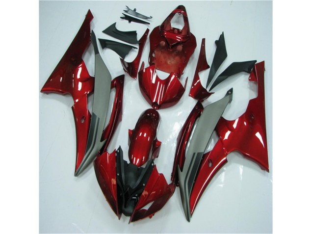 Discount 2008-2016 Red Grey Yamaha YZF R6 Motorcycle Fairings Kits UK Discount 2008-2016 Red Grey Yamaha YZF R6 Motorcycle Fairings Kits UK