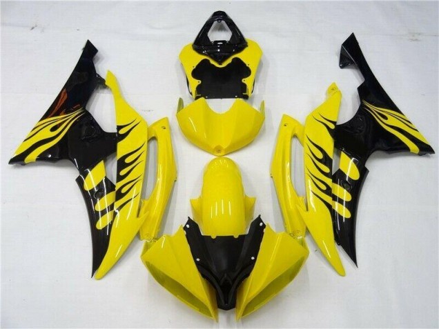 Discount 2008-2016 Yellow Black Yamaha YZF R6 Motorcycle Replacement Fairings UK Discount 2008-2016 Yellow Black Yamaha YZF R6 Motorcycle Replacement Fairings UK