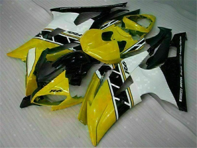 Discount 2008-2016 Yellow White Yamaha YZF R6 Motorcycle Replacement Fairings UK Discount 2008-2016 Yellow White Yamaha YZF R6 Motorcycle Replacement Fairings UK