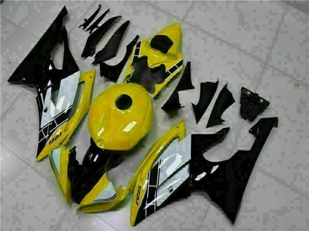 Discount 2008-2016 Yellow Black Yamaha YZF R6 Motorcycle Fairings Kits UK