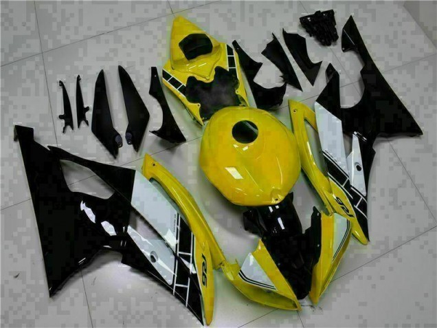Discount 2008-2016 Yellow Black Yamaha YZF R6 Motorcycle Fairings Kits UK