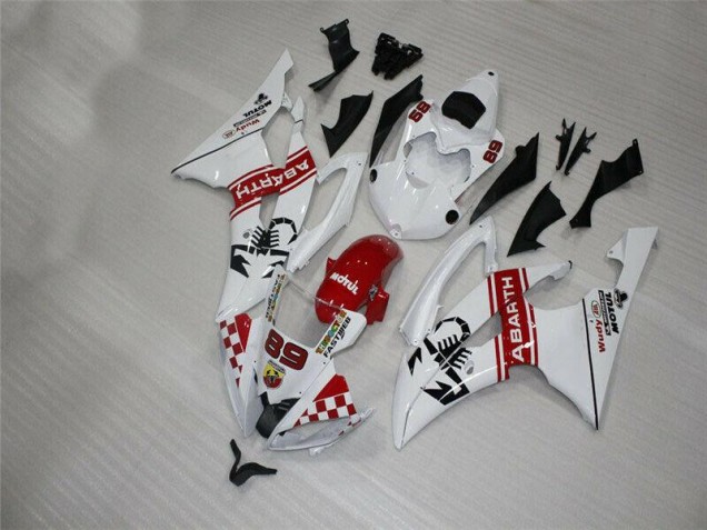 Discount 2008-2016 White Yamaha YZF R6 Motorbike Fairings UK