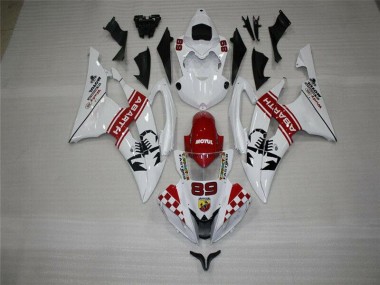 Discount 2008-2016 White Yamaha YZF R6 Motorbike Fairings UK
