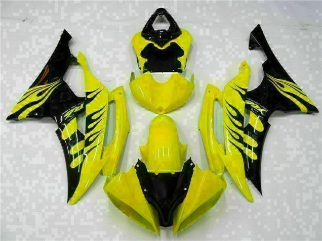 Discount 2008-2016 Yellow Black Yamaha YZF R6 Motorcycle Fairing Kits UK Discount 2008-2016 Yellow Black Yamaha YZF R6 Motorcycle Fairing Kits UK