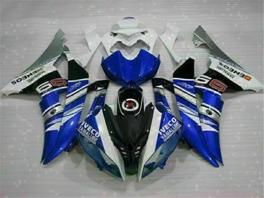 Discount 2008-2016 White Blue Yamaha YZF R6 Moto Fairings UK