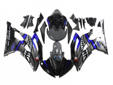 Discount 2008-2016 Grey Blue Shark Yamaha YZF R6 Motorcycle Fairing Kit UK