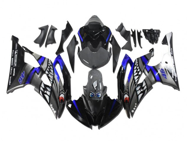 Discount 2008-2016 Grey Blue Shark Yamaha YZF R6 Motorcycle Fairing Kit UK Discount 2008-2016 Grey Blue Shark Yamaha YZF R6 Motorcycle Fairing Kit UK