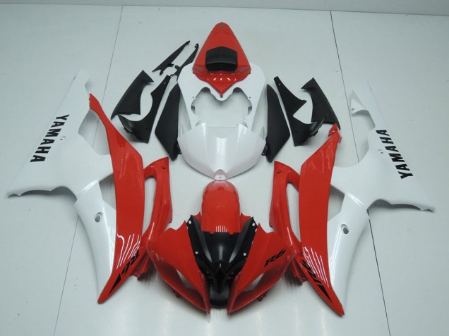 Discount 2008-2016 Red and Pearl White Yamaha YZF R6 Motorcycle Replacement Fairings UK Discount 2008-2016 Red and Pearl White Yamaha YZF R6 Motorcycle Replacement Fairings UK