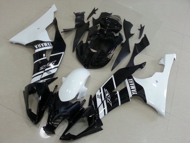 Discount 2008-2016 White and Black Yamaha YZF R6 Motorcycle Fairings UK Discount 2008-2016 White and Black Yamaha YZF R6 Motorcycle Fairings UK
