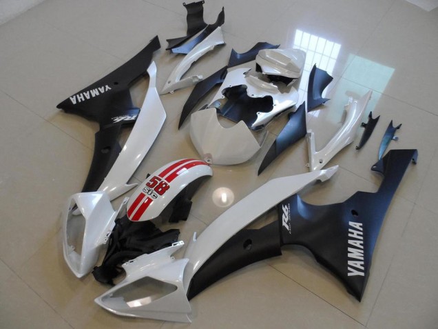 Discount 2008-2016 Pearl White and Black 58 Sic Yamaha YZF R6 Bike Fairing UK Discount 2008-2016 Pearl White and Black 58 Sic Yamaha YZF R6 Bike Fairing UK