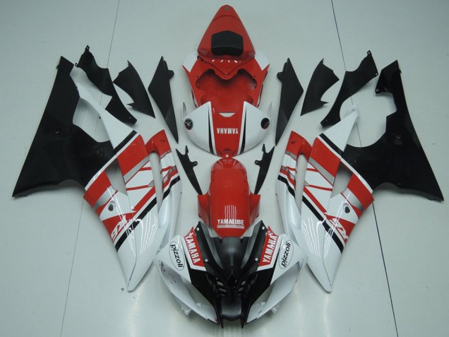 Discount 2008-2016 Red White Black Yamaha YZF R6 Replacement Motorcycle Fairings UK