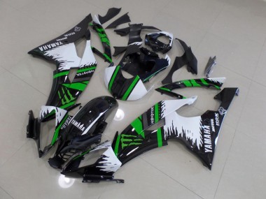 Discount 2008-2016 Special White Green Monster Yamaha YZF R6 Motorbike Fairing Kits UK