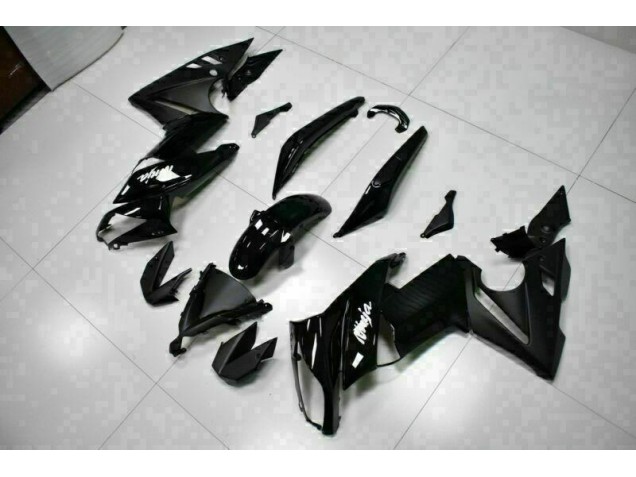 Discount 2009-2011 Glossy Black Kawasaki EX650 Bike Fairings UK