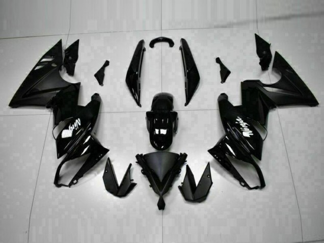 Discount 2009-2011 Glossy Black Kawasaki EX650 Bike Fairings UK