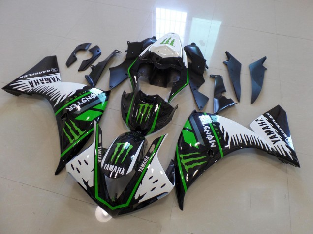 Discount 2009-2011 White Green Big Monster Yamaha YZF R1 Motor Fairings UK Discount 2009-2011 White Green Big Monster Yamaha YZF R1 Motor Fairings UK