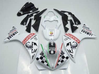 Discount 2009-2011 White Black Abrath Yamaha YZF R1 Motorcylce Fairings UK