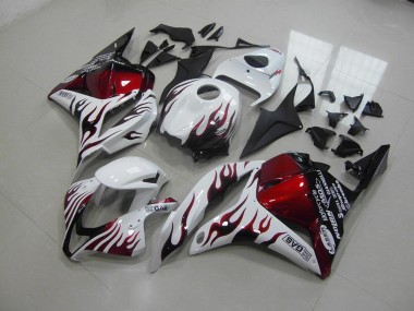 Discount 2009-2012 Red Black Flame Honda CBR600RR Motor Bike Fairings UK