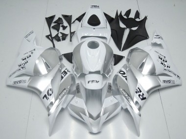 Discount 2009-2012 White Silver Repsol Honda CBR600RR Bike Fairing Kit UK