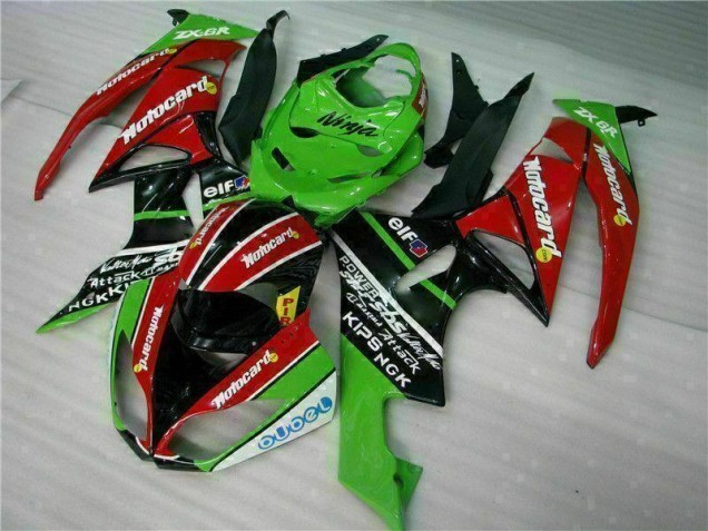 Discount 2009-2012 Black Red Green Motorcard Kawasaki ZX6R Motor Fairings UK Discount 2009-2012 Black Red Green Motorcard Kawasaki ZX6R Motor Fairings UK