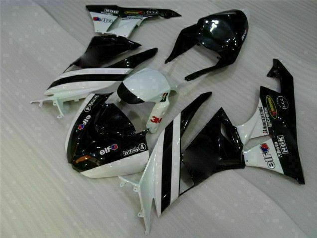 Discount 2009-2012 Black White 3M Touch4 Kawasaki ZX6R Motorcycle Fairing Kits UK Discount 2009-2012 Black White 3M Touch4 Kawasaki ZX6R Motorcycle Fairing Kits UK