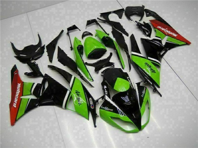 Discount 2009-2012 Green Black Red Kawasaki ZX6R Bike Fairing UK Discount 2009-2012 Green Black Red Kawasaki ZX6R Bike Fairing UK