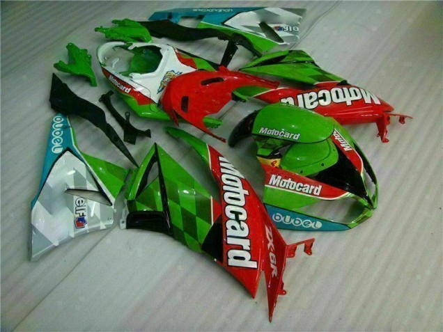 Discount 2009-2012 Red Green Motocard Kawasaki ZX6R Replacement Motorcycle Fairings UK Discount 2009-2012 Red Green Motocard Kawasaki ZX6R Replacement Motorcycle Fairings UK