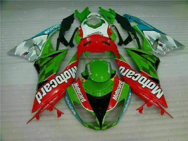 Discount 2009-2012 Red Green Motocard Kawasaki ZX6R Replacement Motorcycle Fairings UK Discount 2009-2012 Red Green Motocard Kawasaki ZX6R Replacement Motorcycle Fairings UK