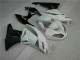 Discount 2009-2012 White Black Kawasaki ZX6R Motorcycle Fairings Kits UK Discount 2009-2012 White Black Kawasaki ZX6R Motorcycle Fairings Kits UK