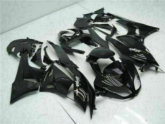 Discount 2009-2012 Black White Ninja 636 Kawasaki ZX6R Moto Fairings UK Discount 2009-2012 Black White Ninja 636 Kawasaki ZX6R Moto Fairings UK