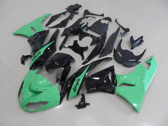 Discount 2009-2012 Metallic Green Kawasaki ZX6R Motorbike Fairing Kits UK Discount 2009-2012 Metallic Green Kawasaki ZX6R Motorbike Fairing Kits UK