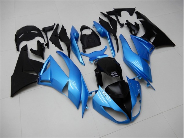 Discount 2009-2012 Blue Black Kawasaki ZX6R Motorcycle Fairing Kit UK