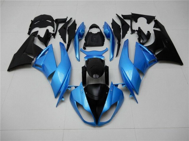 Discount 2009-2012 Blue Black Kawasaki ZX6R Motorcycle Fairing Kit UK