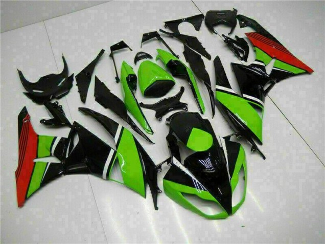 Discount 2009-2012 Black Green Red Kawasaki ZX6R Bike Fairing Kit UK Discount 2009-2012 Black Green Red Kawasaki ZX6R Bike Fairing Kit UK