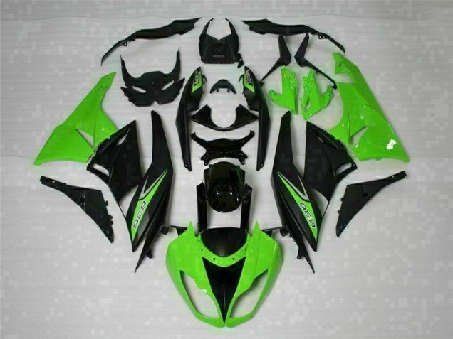 Discount 2009-2012 Black Green 636 Kawasaki ZX6R Motorcycle Bodywork UK Discount 2009-2012 Black Green 636 Kawasaki ZX6R Motorcycle Bodywork UK