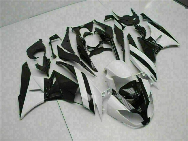 Discount 2009-2012 White Black Kawasaki ZX6R Motorcycle Replacement Fairings UK Discount 2009-2012 White Black Kawasaki ZX6R Motorcycle Replacement Fairings UK