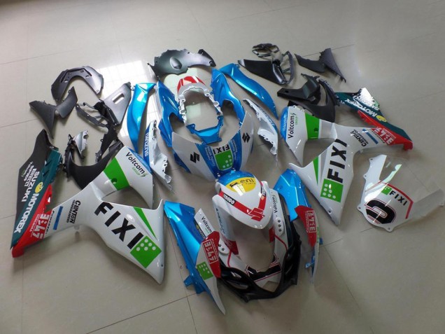Discount 2009-2016 Light Blue Fixi Suzuki GSXR 1000 K9 Motorcycle Fairing Kits UK Discount 2009-2016 Light Blue Fixi Suzuki GSXR 1000 K9 Motorcycle Fairing Kits UK