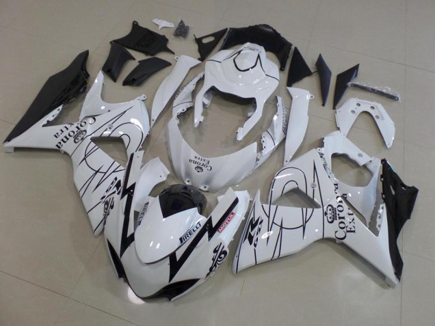 Discount 2009-2016 White Corona Race Suzuki GSXR 1000 K9 Motorcycle Fairings Kit UK Discount 2009-2016 White Corona Race Suzuki GSXR 1000 K9 Motorcycle Fairings Kit UK