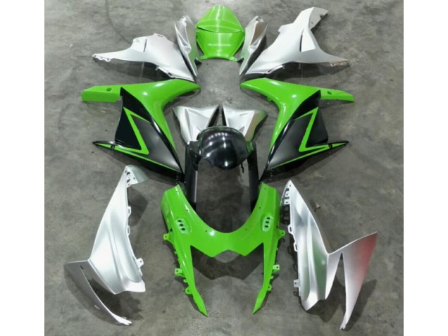 Discount 2011-2021 Green Silver Suzuki GSXR 600/750 Bike Fairing Kit UK Discount 2011-2021 Green Silver Suzuki GSXR 600/750 Bike Fairing Kit UK